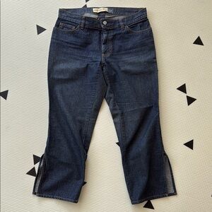 GAP Women's Side-Slit Capri Blue Jeans